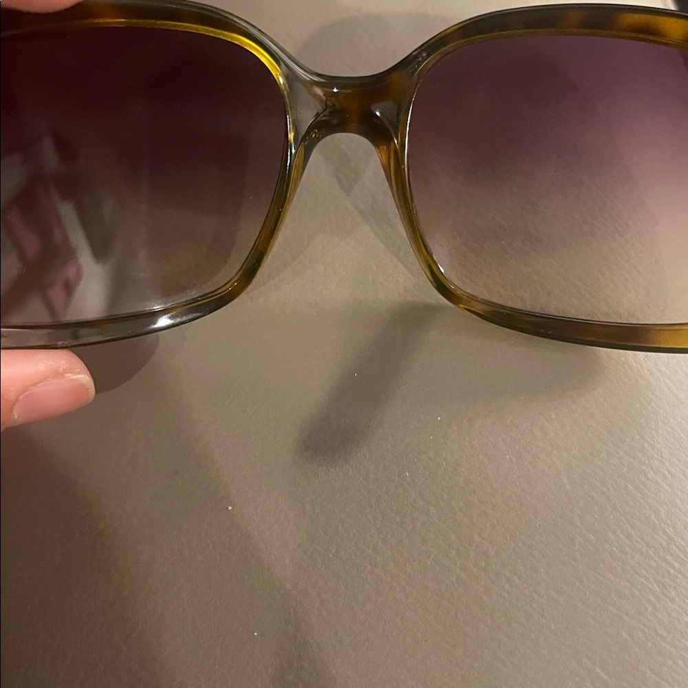 Gucci Brown Havana GG 3132/S Shell Bamboo color Horsebit Rectangular Sunglasses - Picture 6 of 9